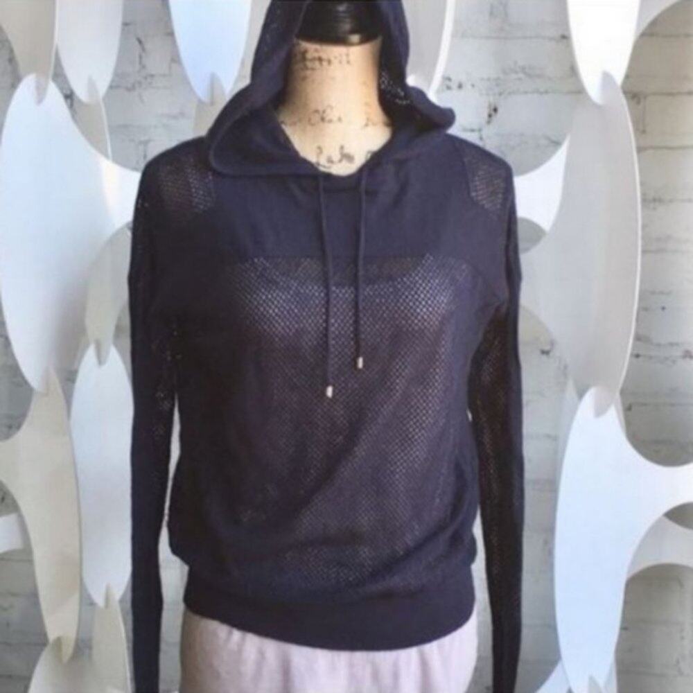 Anthropologie One Grey Day hoodie cashmere S NEW
